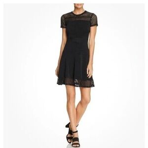 Michael Kors Elegant Black Lace Dress, Medium